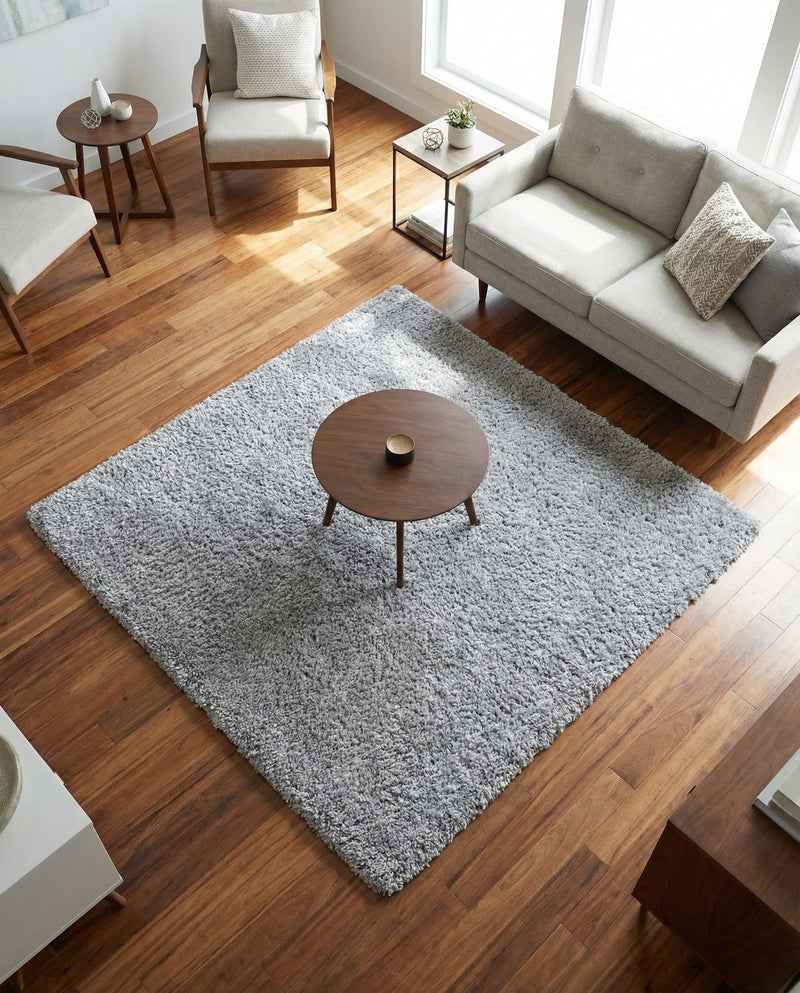 Alpine Plush Collection Area Rug -  Cortina (Sterling) Square Sterling  lifestyle 32