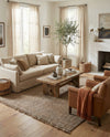 Savannah Jute Collection Area Rug - Seashore Rectangle Gray  lifestyle 31