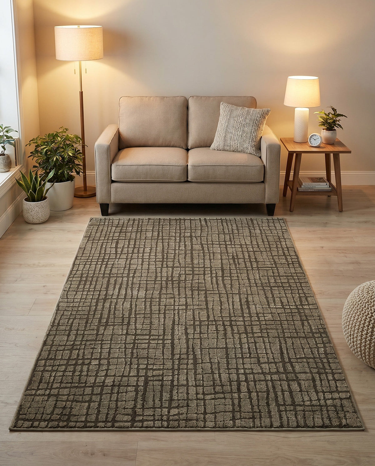 Haven Tapestry Collection Area Rug - WhisperingFalls Rectangle Vintage Army Green  lifestyle 9