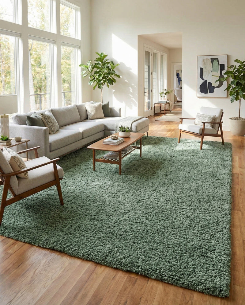 Alpine Plush Collection Area Rug -  Cortina (Sage) Rectangle Sage  lifestyle 8