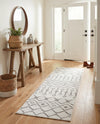 Marrakech Lattice Collection Area Rug - Medina (Ivory) Runner Ivory  lifestyle 56