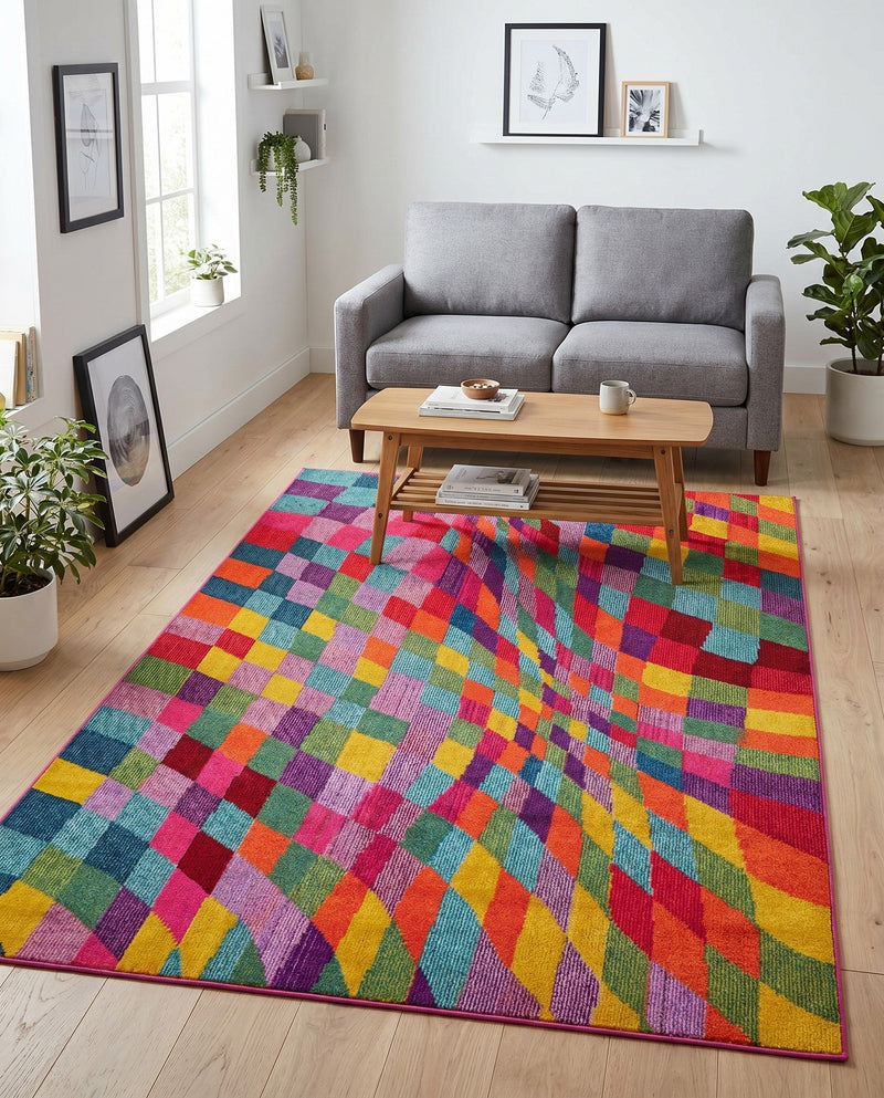 Marrakesh Elegance Collection Area Rug -  Tinghir Rectangle Multi  lifestyle 15