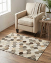 Savannah Hideaway Collection Area Rug - Savannah Rectangle Ivory Gray  lifestyle 5
