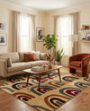 Bistro Lounge Collection Area Rug -  Breve Square Cream  lifestyle 63