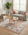 Adriana Terrace Collection Area Rug -  Positano (Rose) Square Rose  lifestyle 22