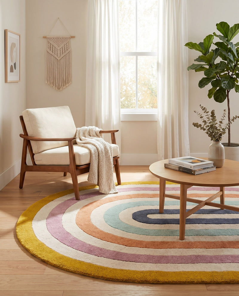Shepherd's Glen Wool Collection Area Rug - Eldon Oval Multi  lifestyle 34