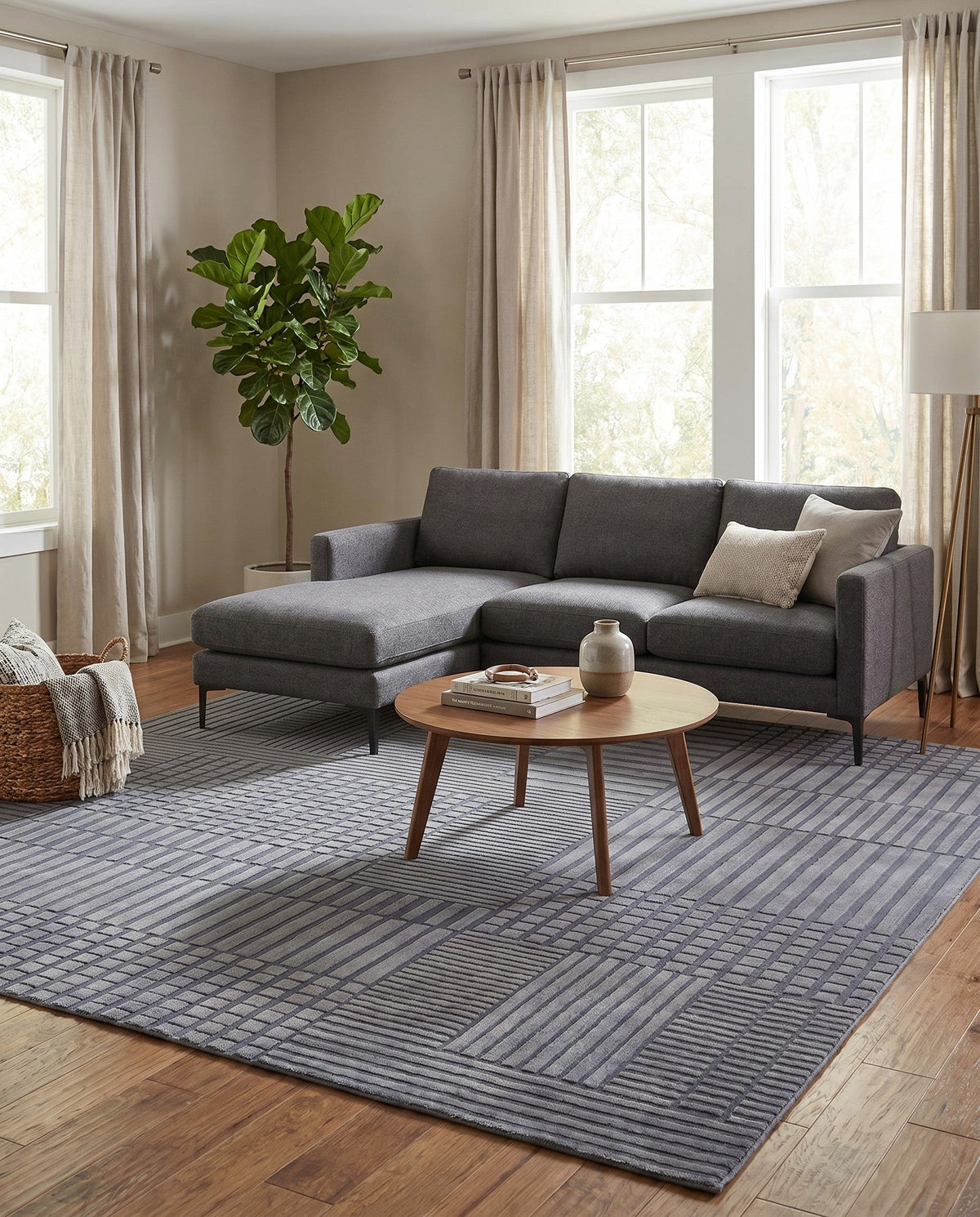 Haven Tapestry Collection Area Rug -  EnchantedGrove Rectangle Slate Blue  lifestyle 20