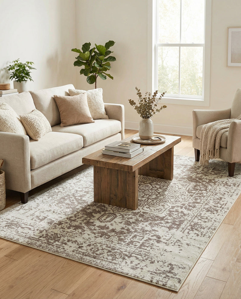 Georgetown Rugs Collection Area Rug - Dupont (White) Rectangle White  lifestyle 4