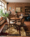 Bistro Lounge Collection Area Rug -  FlatWhite Square Multi  lifestyle 33