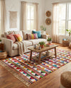 Tulum Trellis Collection Area Rug - Mysore Rectangle Multi  lifestyle 11