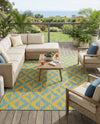 Urban Oasis Rugs Collection Area Rug -  Highrise (Yellow and Aqua) Rectangle Yellow and Aqua  lifestyle 10