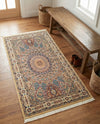 Persian Elegance Collection Area Rug -  Hamedan (Beige) Rectangle Beige  lifestyle 11