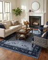 Horizon Collection Area Rug -  Apex (Blue) Rectangle Blue  lifestyle 24