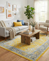 Caribbean Breeze Collection Area Rug -  Andros Rectangle Yellow  lifestyle 55