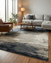 Copenhagen Edge Collection Area Rug - Nyhavn Rectangle Blue  lifestyle 71