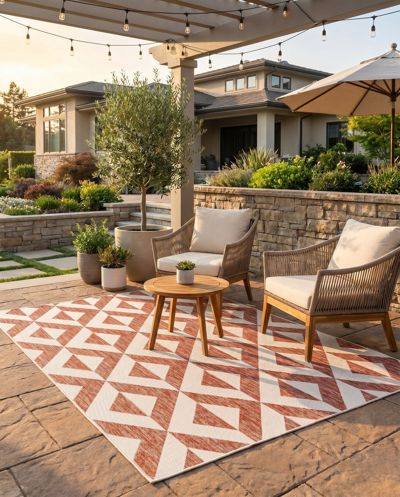Urban Oasis Rugs Collection Area Rug -  Highrise (Rust Red) Rectangle Rust Red  lifestyle 15
