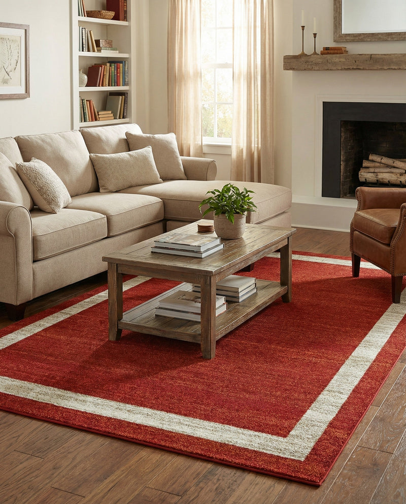 Studio Haven Collection Area Rug -  Alcove (Terracotta) Rectangle Terracotta  lifestyle 19
