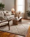 Trellis Haven Collection Area Rug - Havenwood Rectangle Beige  lifestyle 17
