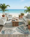 Seaside Haven Rugs Collection Area Rug -  Saltwater Rectangle Ivory  lifestyle 19