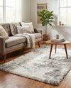 Cozy Haven Shag Collection Area Rug -  Tranquility (Pebble Gray) Rectangle Pebble Gray  lifestyle 10