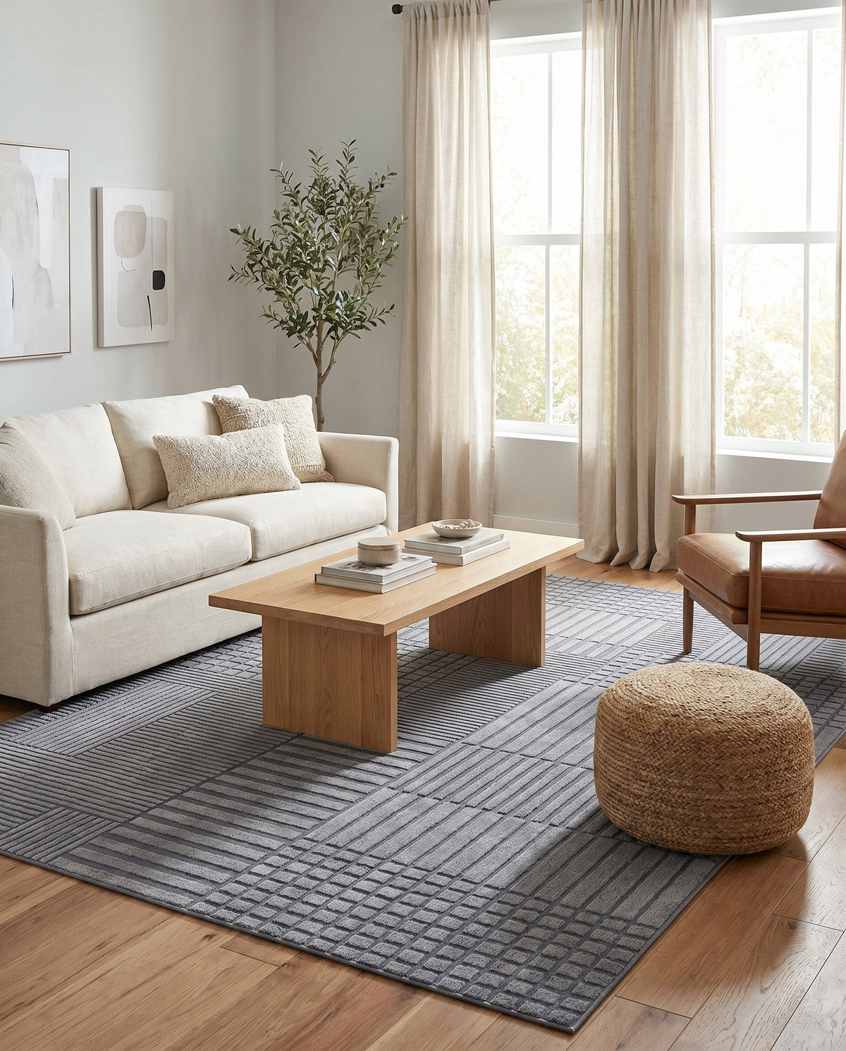 Haven Tapestry Collection Area Rug -  EnchantedGrove Rectangle Slate Blue  lifestyle 16