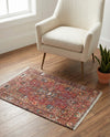 Bazaar Chic Collection Area Rug -  Khouribga Rectangle Rust Red  lifestyle 6