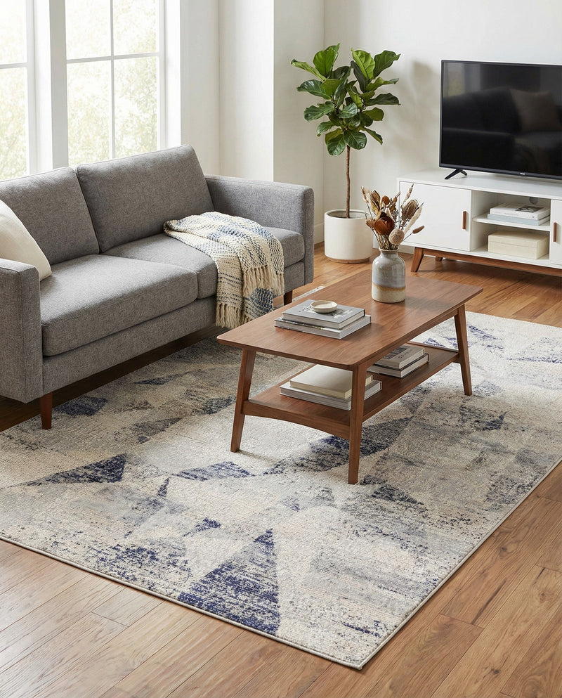 Aegean Elegance Collection Area Rug -  Crete Rectangle Gray  lifestyle 11