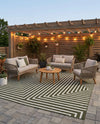 Urban Terrace Collection Area Rug -  Astoria (Green) Square Green  lifestyle 25