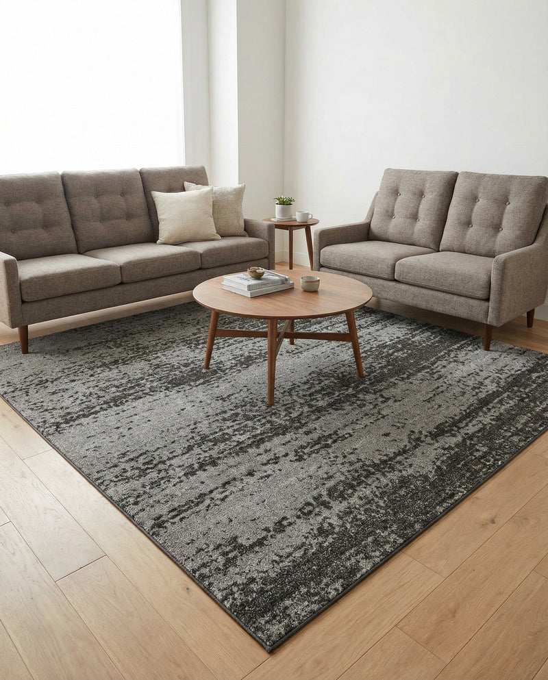 Studio Haven Collection Area Rug -  Gallery (Dark Gray) Square Dark Gray  lifestyle 51