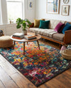 Marrakesh Elegance Collection Area Rug -  Larache Rectangle Multi  lifestyle 13