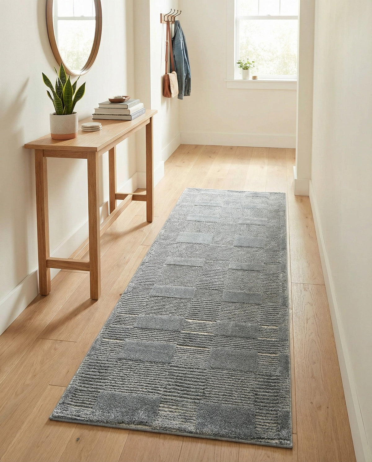 Haven Tapestry Collection Area Rug -  SereneCove Runner Serenity Blue  lifestyle 75