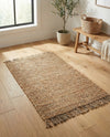 Savannah Jute Collection Area Rug - Seashore Rectangle Natural  lifestyle 37
