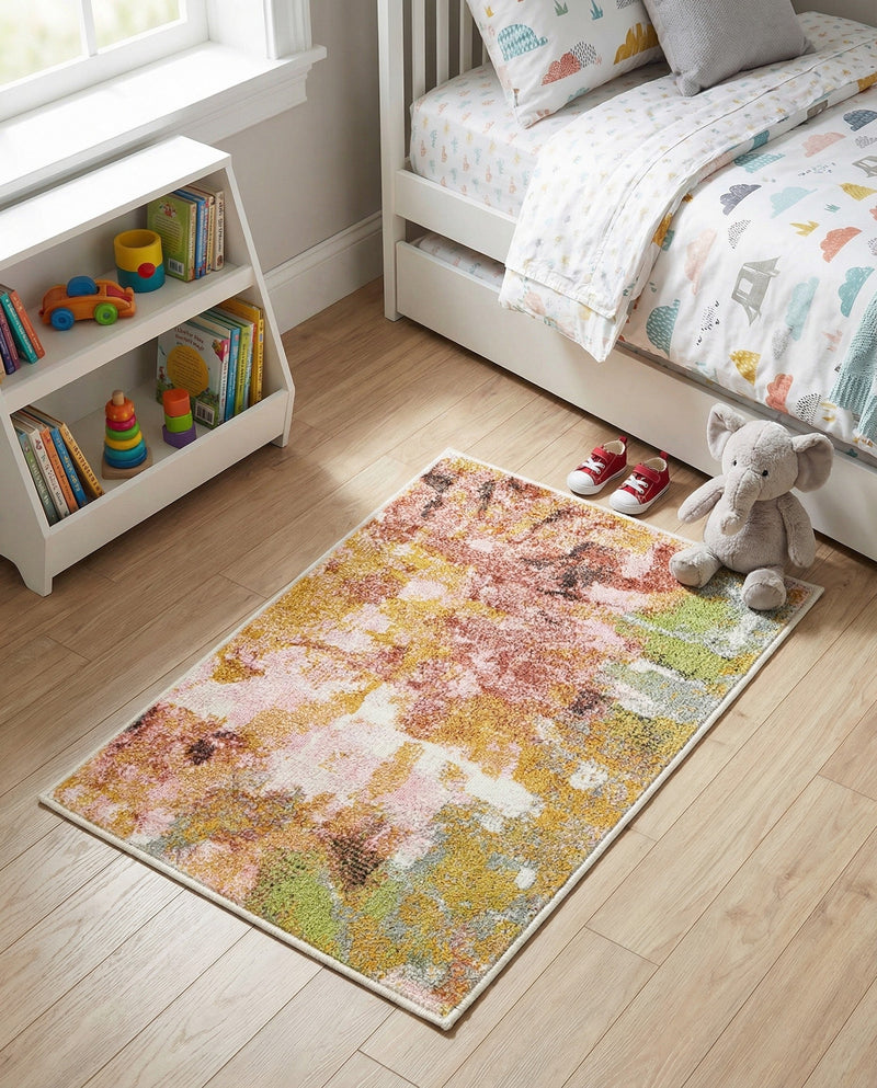Wonder Tykes Collection Area Rug -  Flutter Rectangle Multi  lifestyle 5