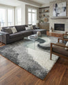 Cozy Haven Shag Collection Area Rug -  Oasis Rectangle Smoke Gray  lifestyle 25