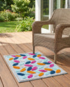 Bahama Breeze Outdoor Collection Area Rug - Nassau Rectangle Blue  lifestyle 39