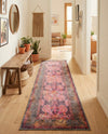 Maranta Collection Area Rug - Paramaribo Runner Pink  lifestyle 49