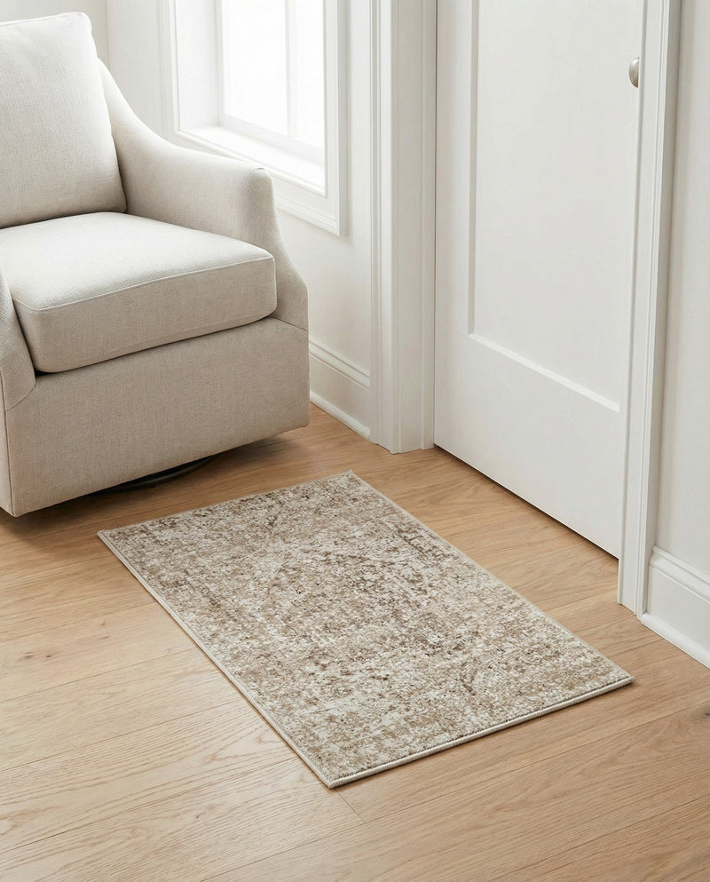 Coastal Manor Collection Area Rug -  Wavecrest Rectangle Beige  lifestyle 20