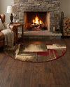 Bistro Lounge Collection Area Rug -  Doppio Hearth Multi  lifestyle 45
