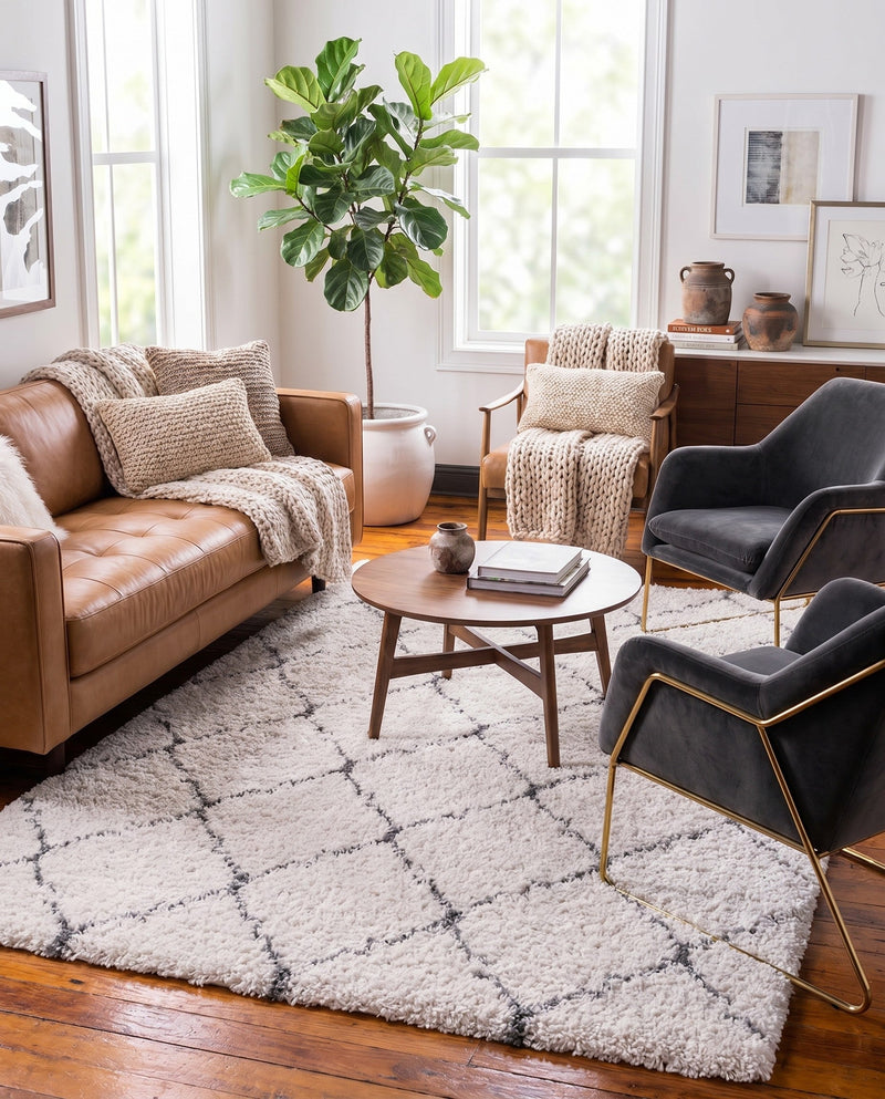 Casablanca Comfort Collection Area Rug -  Medina Rectangle Ivory  lifestyle 27