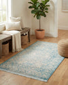 Rustic Charm Revival Collection Area Rug - Farmstead Rectangle Light Blue  lifestyle 14