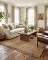 Savannah Jute Collection Area Rug - Seashore Rectangle Natural  lifestyle 61