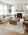 Sanctuary Retreat Collection Area Rug -  Asylum Rectangle White Bone  lifestyle 29