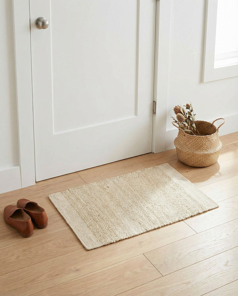 Marina Collection Area Rug - Marina Rectangle Ivory and White  lifestyle 55