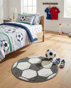 Wonder Tykes Collection Area Rug -  Mirth Round Black and White  lifestyle 17