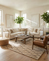 Sahara Berber Wool Collection Area Rug - Marrakesh Rectangle Camel Brown  lifestyle 46