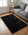 Plush Oasis Collection Area Rug - Serenity (Jet Black) Rectangle Jet Black  lifestyle 6