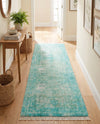 Bazaar Chic Collection Area Rug -  Taza Runner Turquoise  lifestyle 46