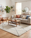 Cozy Haven Shag Collection Area Rug - Serenity (Ivory) Rectangle Ivory  lifestyle 17