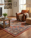 Eden Oasis Collection Area Rug -  Refuge (Terracotta) Square Terracotta  lifestyle 77