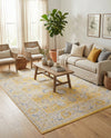 Savannah Series Collection Area Rug -  Beaufort Rectangle Tuscan Yellow  lifestyle 56